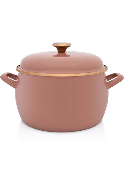 Metalac 7.5l pot with lid Moka Metalacemail/24cm/7.5l