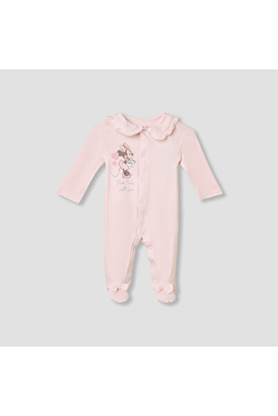 Disney بدلة نوم بطبعة ميني ماوس بأكمام طويلة