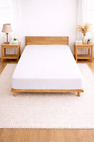 Bonny Home Bessy Combed Cotton Fitted Elastic Sheet 100% Cotton Fabric Single | Double |   King Size Battal