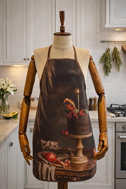 Limon Soft مريلة مطبخ رقمية مطبوع مقاومة للماء ومقاومة للبقع فانو