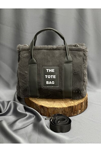 BENAHOLL Women's Bag Raya Plush Tote Shoulder and Hand Bag-Dn115 Anthracite