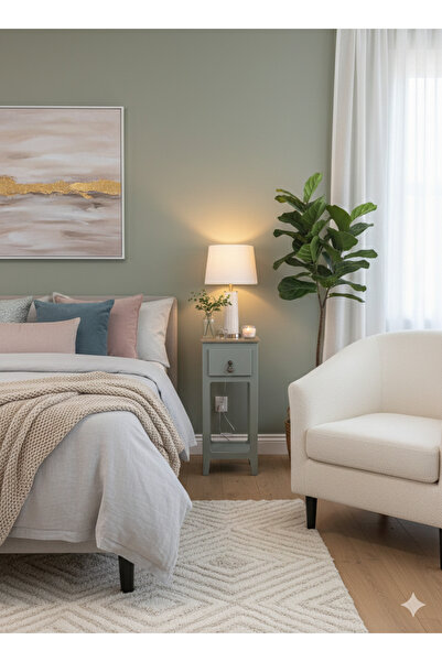 Bypinaryuksel Mini Komodin(küf yeşili)