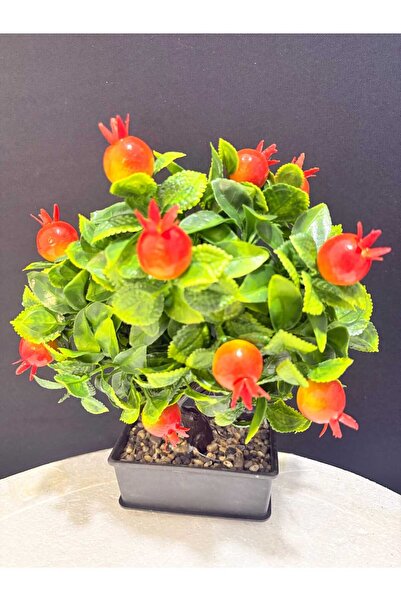 ENG PARTİ DÜNYASI Decorative Cobalt Season Pomegranate Artificial Tree (Bonsa...