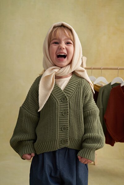 EBU Prive Tricotaj pentru copii Cardigan verde