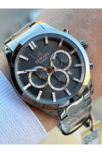 Reward Inner Dial Functions Active Steel Band 5 Atm 2 Years Warranty Men's Wristwatch Ft.Gl.M08.1