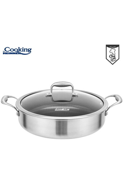 Heinner STAINLESS STEEL PAN+HEAD 30x7.8 CM4.8L TITANIUM3
