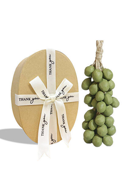 L&Wen Handmade Bar Soap, Grape Soaps on Rope, Decorative Scented Gift for Hand, Body Wash-Green