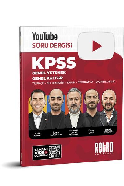 RETRO YAYINCILIK 2026 Model KPSS GYGK YOUTUBE SORU DERGİSİ Retro Yayınları