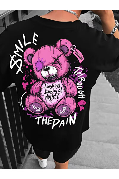 PENTHİLUS Unisex Smile Bear Printed Offers a Stylish and Comfortable Use with...