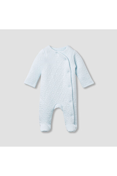 Juniors بدلة نوم مبطنة بنقشة أرنب جاكار بأكمام طويلة