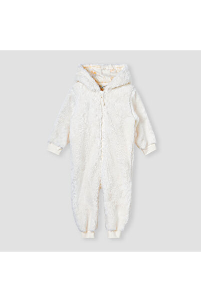 Juniors Hooded Coverall with Long Sleeves and Zip Closure