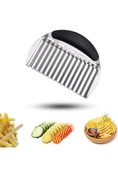 Arabest Stainless Multifunctional Vegetable Cutter,for Kitchen Cutting Tool (Black)