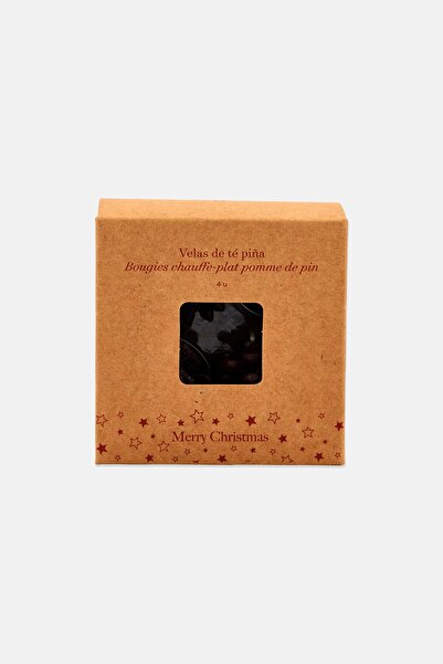 Muy Mucho 4 Pcs Pine Cone Tea Candles Lights