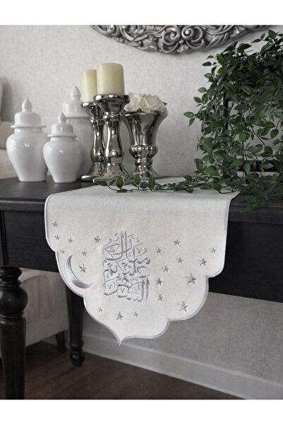 Diva Home Rmazan Özel Runner Nakışlı Su İtici Özeliği 35x130