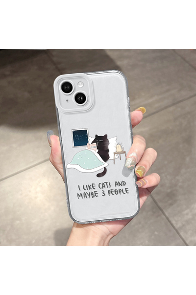 ucuc غطاء متوافق مع آيفون 14 بلس مع حماية للكاميرا، غطاء سيليكون شفاف فائق ال...