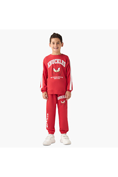 CPLG طقم سويت شيرت وبنطال رياضي للأولاد مزين بشخصية ناكلز آكل النمل الشوكي - ...
