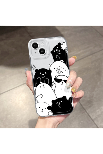 ucuc غطاء متوافق مع آيفون 14 بلس مع حماية للكاميرا، غطاء سيليكون شفاف فائق ال...