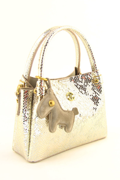 HNB Women's Gold Small Size Mascot Three-Eyed Handbag