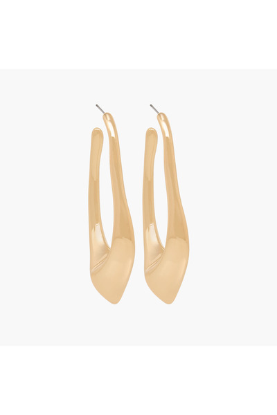 Lifestyle أقراط حلقية معدنية بمشبك خلفي