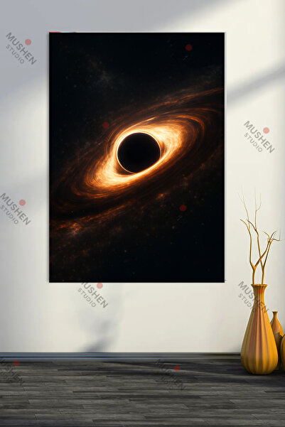 Mushen Studio Tablou decorativ pe pânză cu tematică spațială - Pictură modern...