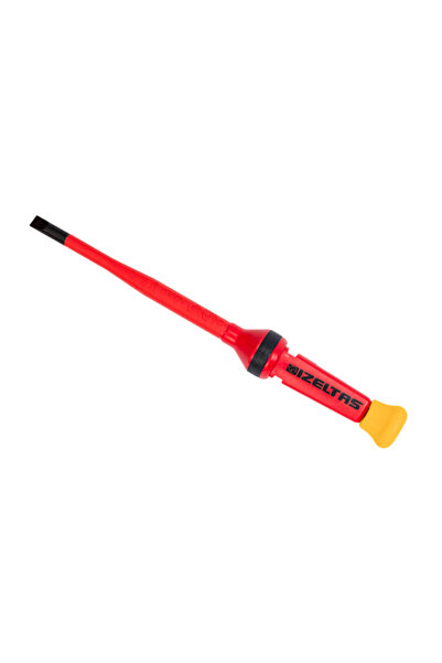 İzeltaş 3.5x100 mm 1000V İzoleli Elektro Slim Düz Uçlu Tornavida - VDE Onaylı...
