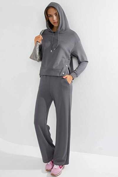 Hiccup Modal Touch με κουκούλα Σετ δύο τεμαχίων με ψηλόμεσο φαρδύ πόδι Bersan...