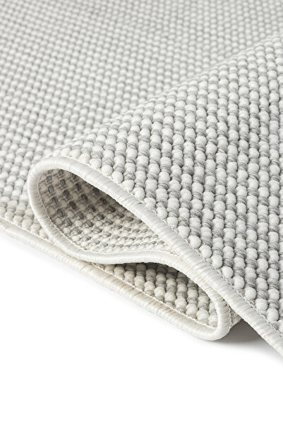 ANUTYA HOME Bukle Loop Gri Beyaz İskandinav Bohem Oturma Odası Salon Mutfak A...