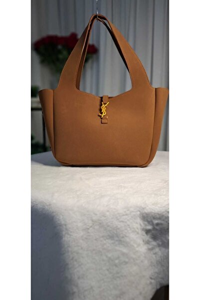 EFES TİCARET Suede Shoulder and Hand Bag