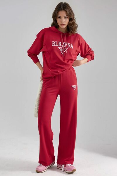 Hiccup Двокомпонентний комплект з капюшоном з модальною фактурою Berşan Colle...