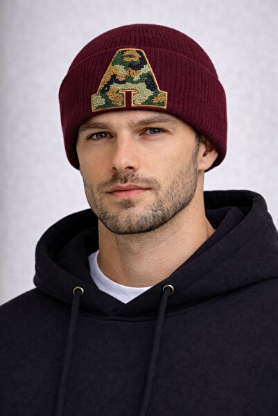 Gönülden Tasarım Punch Woven Letter a Men's Beret