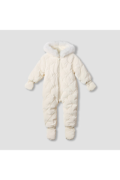 Juniors Hooded Neck Heavy Coverall with Zip Closure - Polyester - Long Sleeves