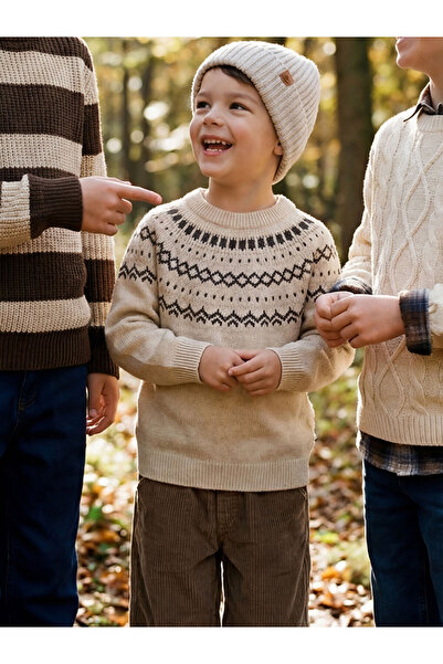 LC Waikiki Pulover din tricotaje pentru băieți cu guler Roba Zero, Colecția S...