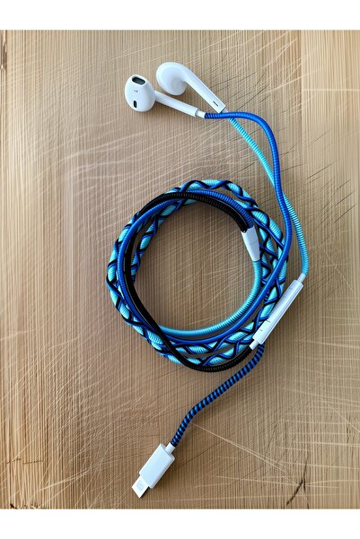 rangmobil Samsung Galaxy A36 5g Uyumlu Type-c mikrofonlu Örgülü Kulaklık