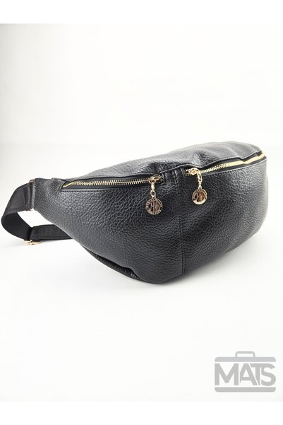 Harvey Miller Polo Club Harvey Miller Black Deep Skin Patterned Large Waist Bag