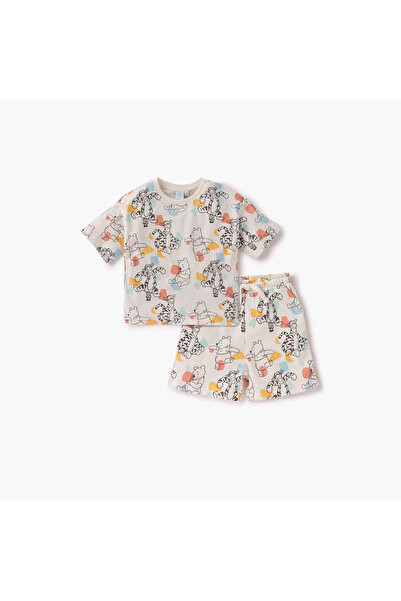 Disney All-Over Winnie The Pooh Print T-shirt and Shorts Set