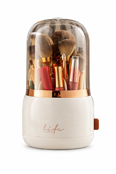 Arfseb Kapaklı ve Toz Korumalı Makyaj Fırçası Organizeri
