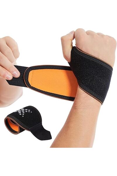 Arabest قطعتان من حزام ضغط المعصم ودعامة، واقي معصم قابل لللف، واقي مفاصل يسم...