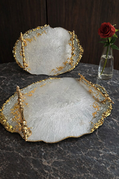 Naz Epoksi İkili Nişan Söz Tepsisi