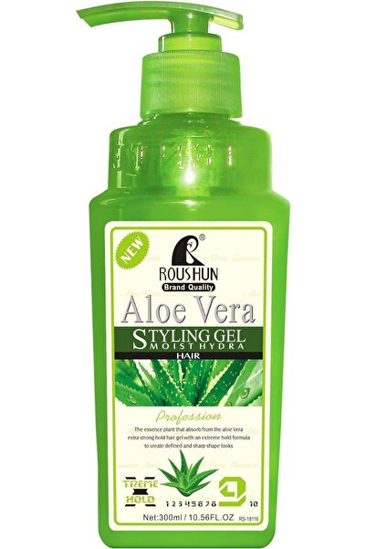 RousHun Aloe Vera Styling Gel - Extreme Hold - Make a Shining Charming Hair S...