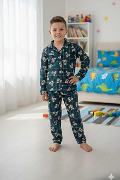 BEGONYA BEBECE KIDS Children's Pajama Set for Girls and Boys Aged 5/12 Years