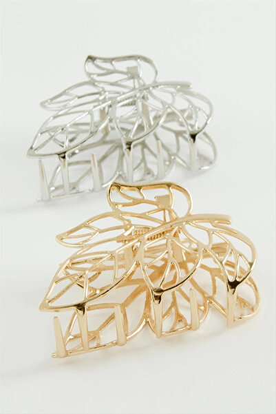 ÇOK SATAN Cataramă din metal în formă de frunză 7 cm