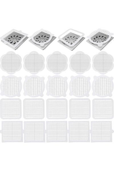 Arabest 20Pcs Disposable Floor Drain Stickers,Sewer Mesh Drain Cover,Hair Catcher,Anti Clogging Filter