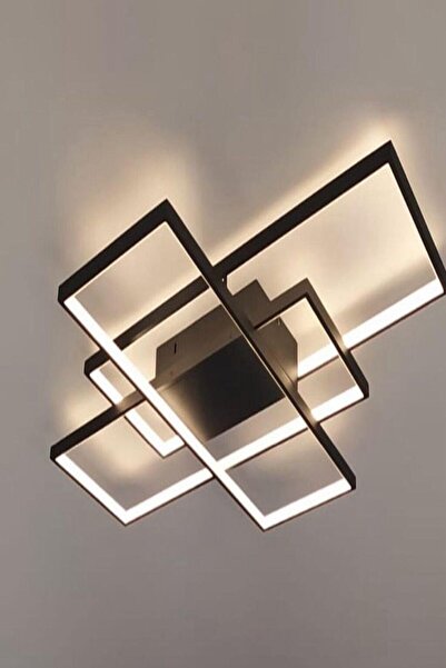 FERLUCE AVİZE LEDLİ AVİZE 90+80+30 PLOFENYER SİYAH