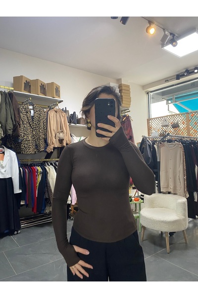 karpuzbutiks Watermelon Buzy Fabric Circular Neckline Body with Finger Holes