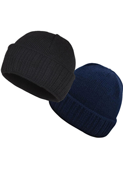 QUOS 2-Piece Men's Fisherman Beanie