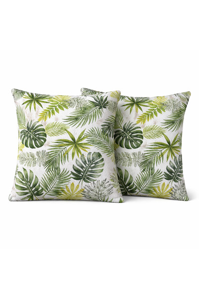 NazeninHome Διακοσμητικό μαξιλάρι 100% βαμβάκι 40x40 εκ. Gofre Bürümcük Tropi...