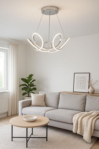 FERLUCE AVİZE LEDLİ AVİZE LEYLAK KÜÇÜK KROM