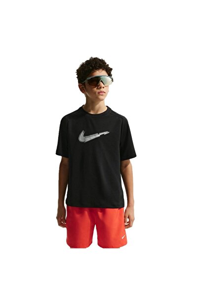 Nike Children’S Casual T-Shirt Dri-Fit Multi Ss Top Bold Gx Black If2438-010