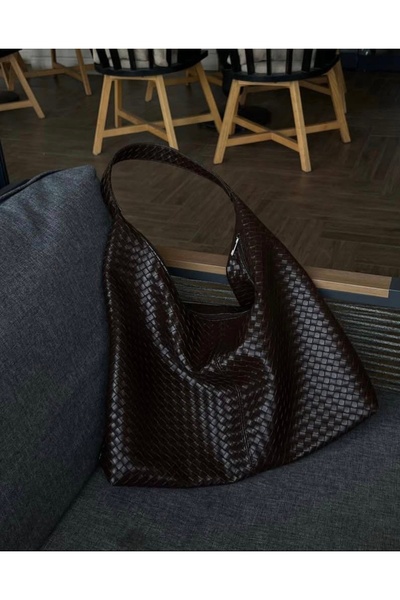 Bette Store Geantă de umăr mare pentru femei, din piele artificială, cu model...