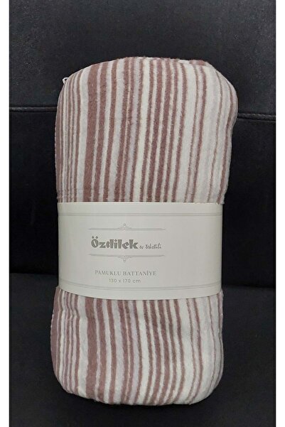 Özdilek Pamuklu Dizüstü Tv Battaniye (130x170)-Striped Lila